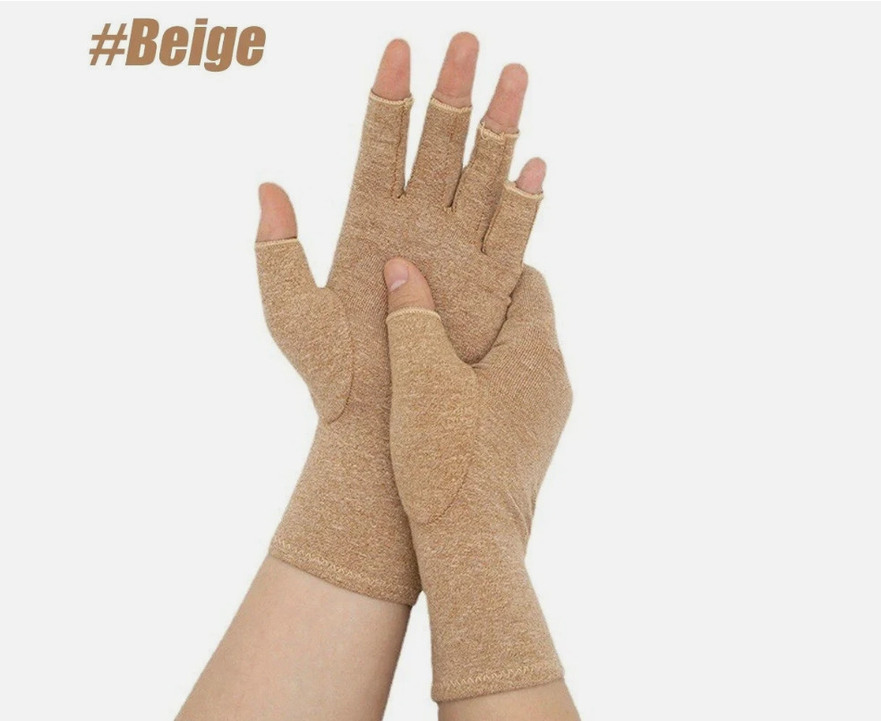 Arthritis Compression Gloves Fingerless Hand Support Carpal Tunnel Pain Relief
