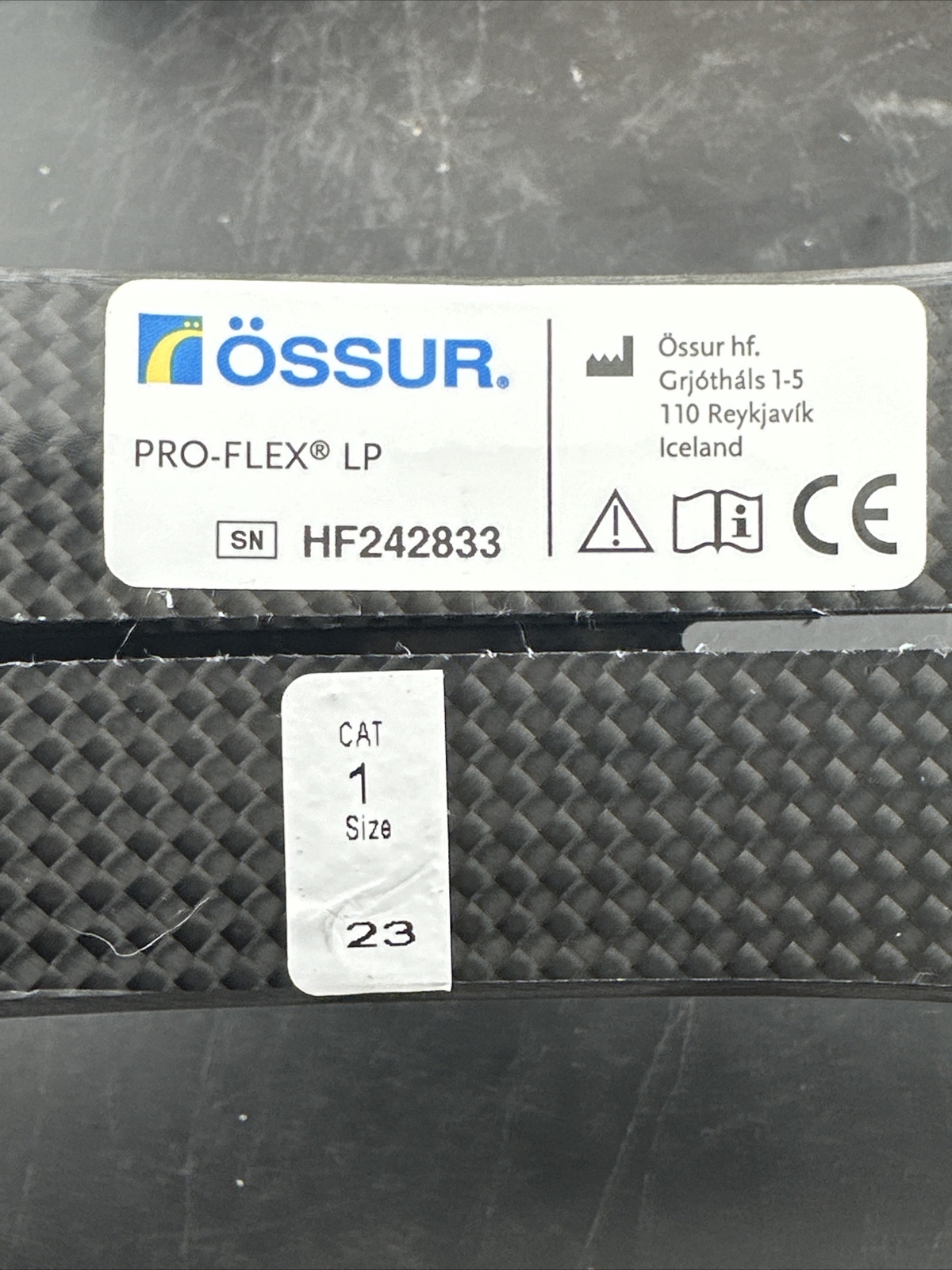 Ossur Pro-flex Lp Prosthetic Foot. Proflex. Size 23. Category 1. Left Foot.