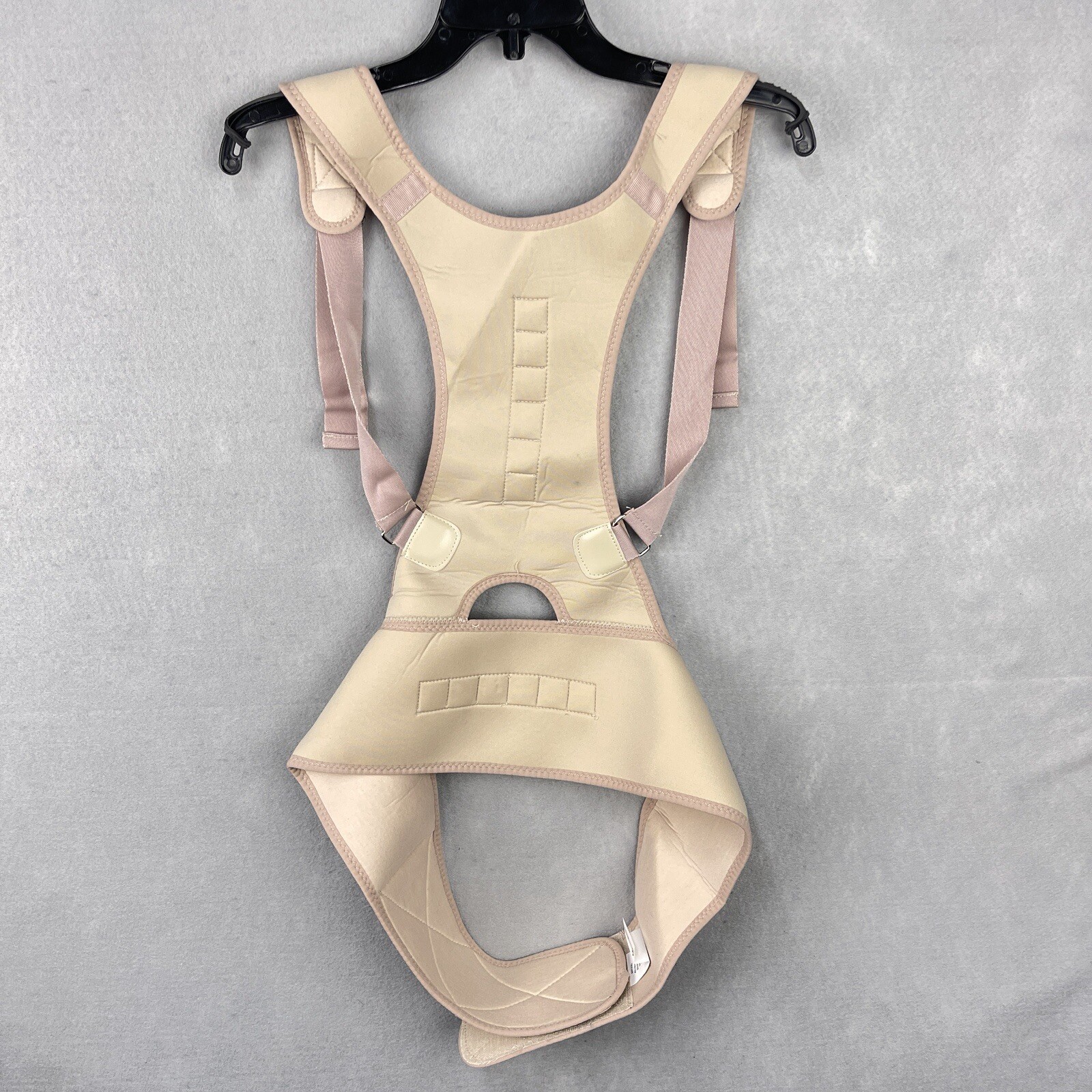 LivingSure Magnetic Posture Corrector Adjustable Strap Size Large Color Cream