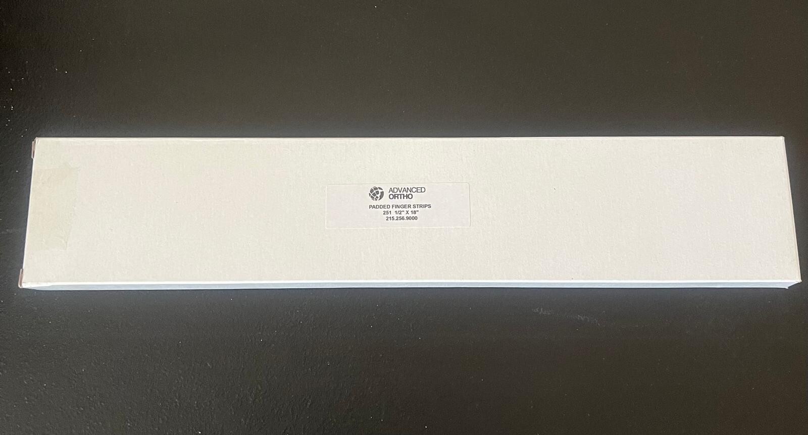 Advanced ortho Padded Finger Strips ref 251. 1/2 x 18″. box of 12