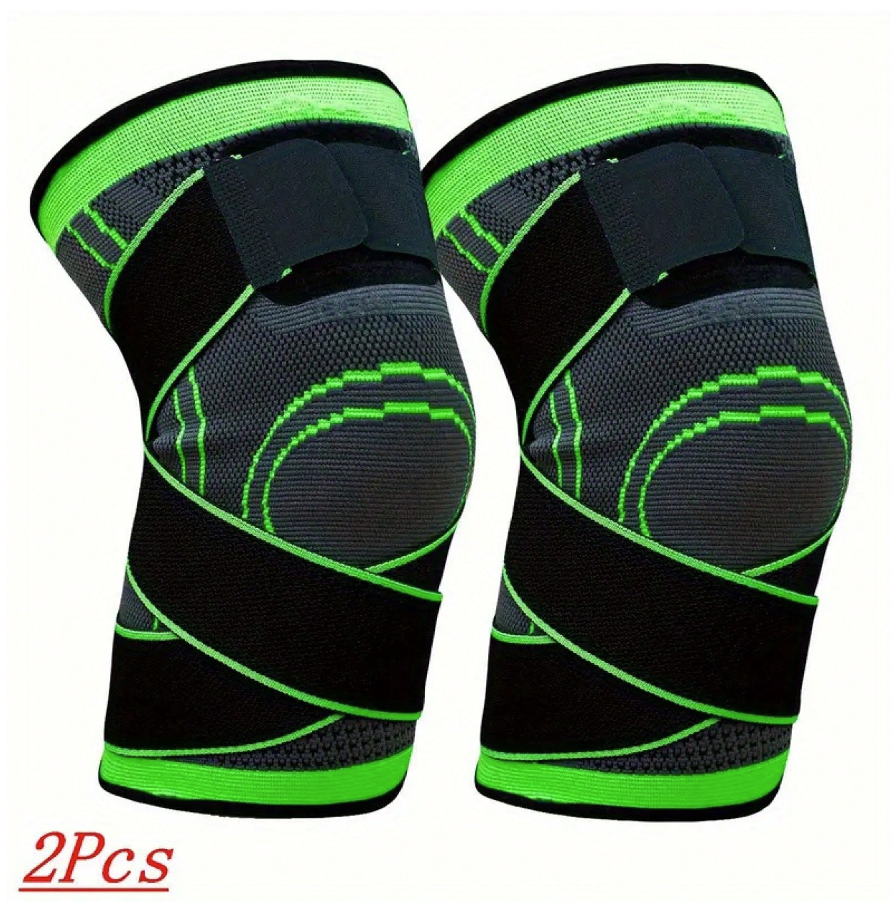 2 Pcs Compression Knee Sleeves Joint Support Sports Fitness Running Gift Unisex