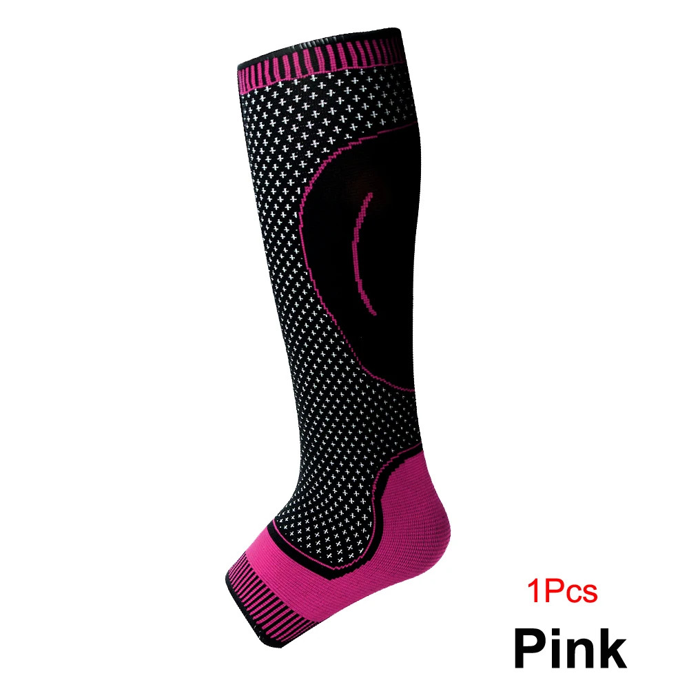 Sports Compression Leg Sleeve Basketball Football Calf Support Running Antiskid