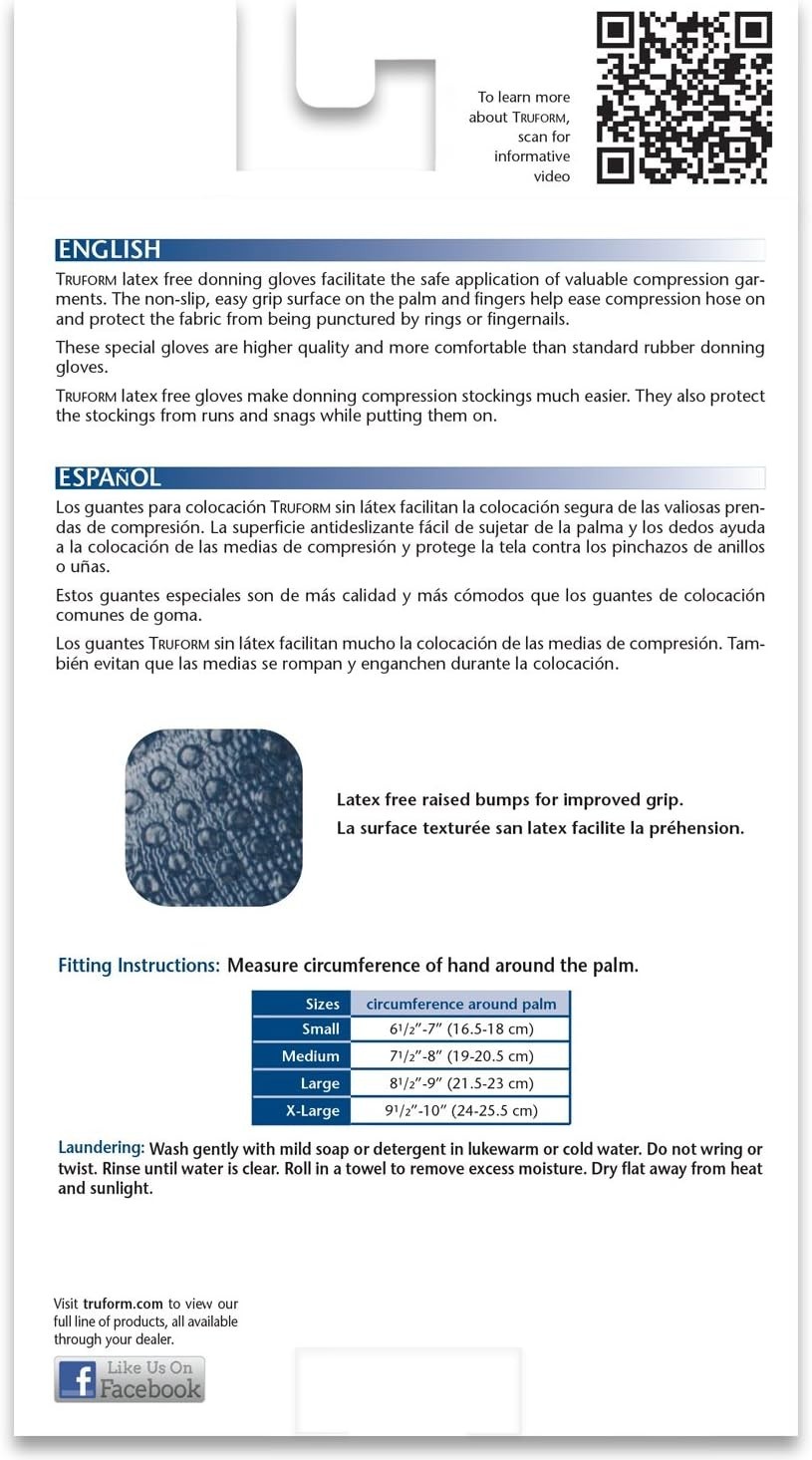 High-Quality Donning Gloves for Compression Garments – Protects Fabrics, 1 Pair