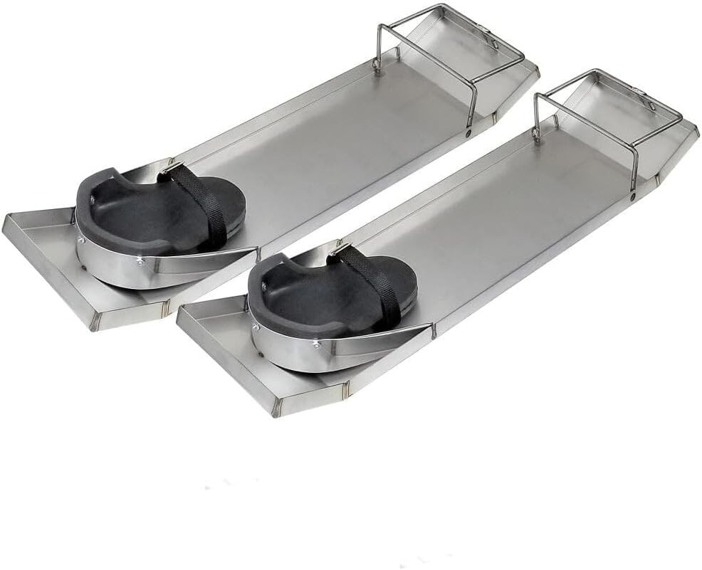 Durable Stainless Steel Knee Boards 28 Inch Size for Moving Across Wet Concrete