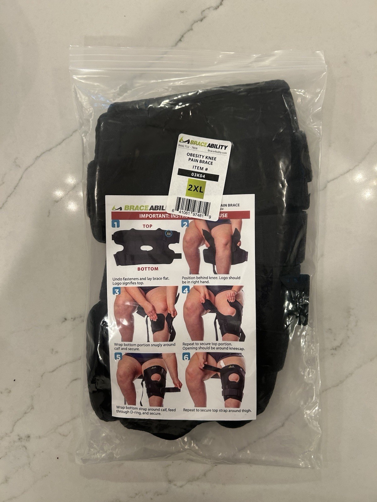 Plus-Size Knee Brace for Obesity – Bariatric Non-Slip Knee Support Overweight