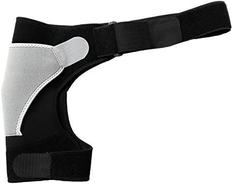 Shoulder Stability Brace Adjustable Shoulder Support with Pressure Pad, Light Br