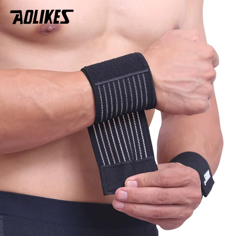 1PCS Cotton Elastic Bandage Hand Sport Wristband Gym Support Wrist Brace Wrap Ca