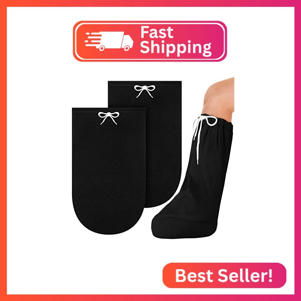 Sasylvia 2 Pcs Leg Cast Cover, Sock for Casted Foot Below Knee Sleeve Adjustable