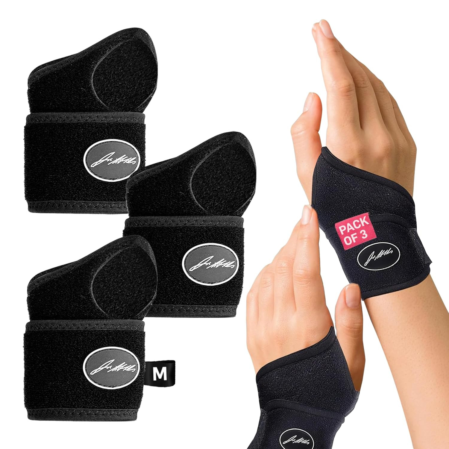 Doctor Developed Wrist Brace, Wrist Wraps for Carpal Tunnel Arthritis, Tendoniti