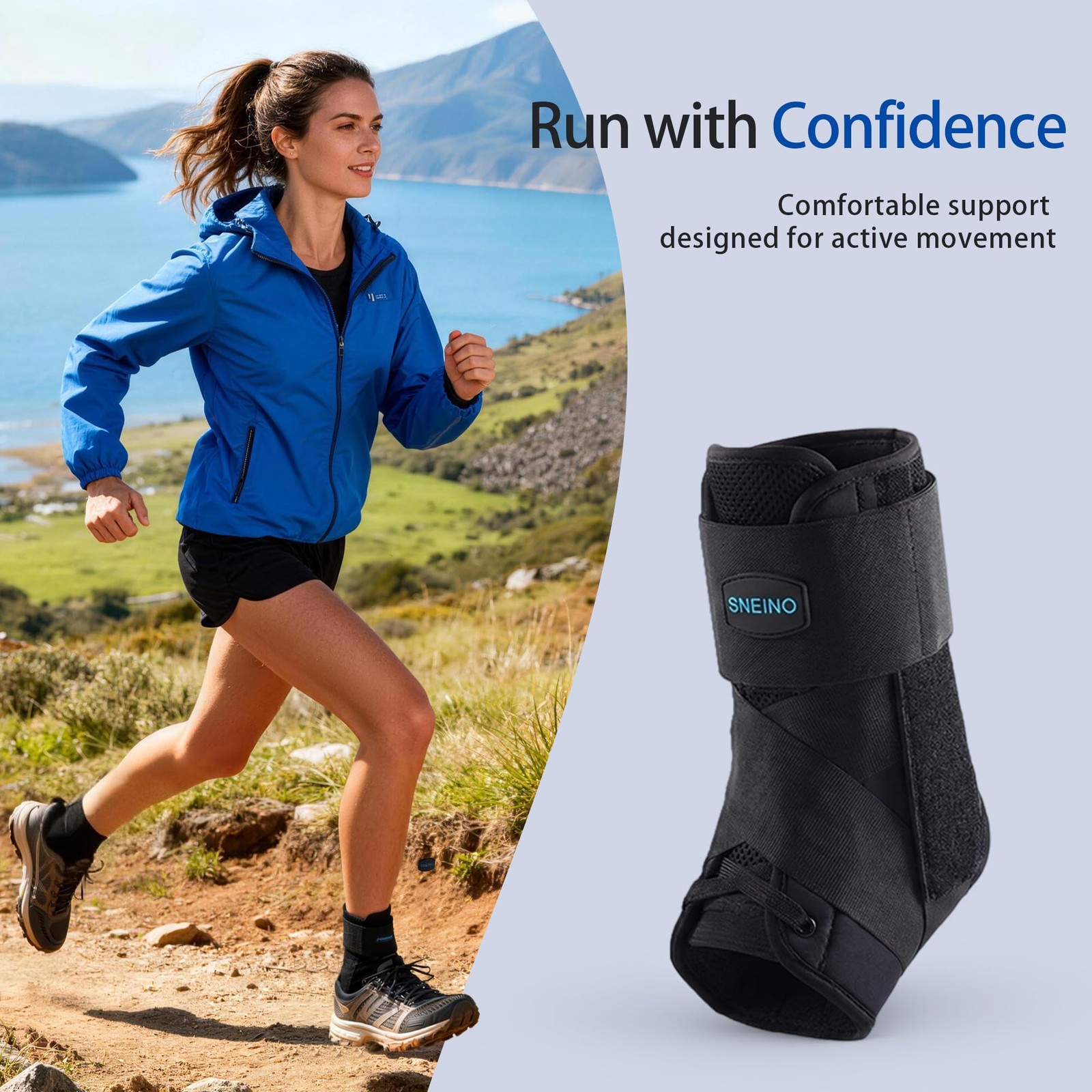 Ankle Brace for Men – Ankle Brace for Sprained Ankle,Ankle Stabilizer for Ach…