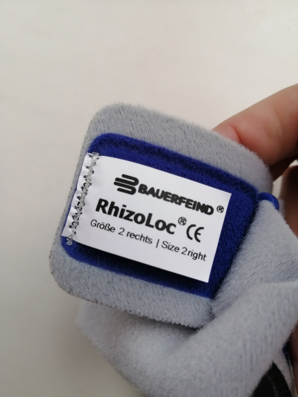 Bauerfeind Rhizoloc Thumb Brace Right Size 2 Support Finger Size M-L