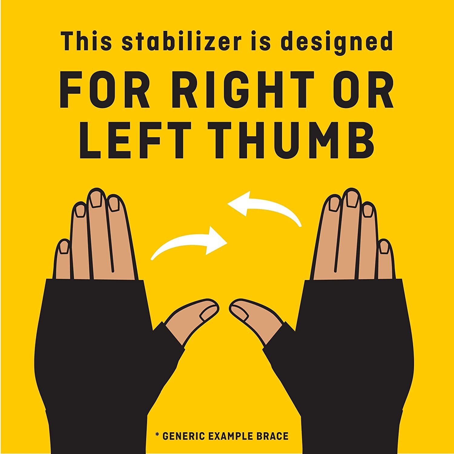 NEW/Open Box ~ Futuro Thumb Deluxe Stabilizer – Size Small/Medium ~ Black
