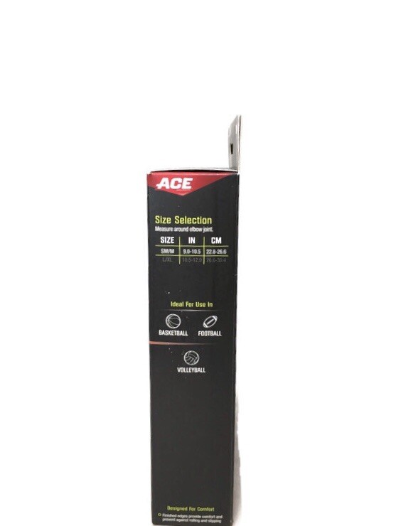 3M ACE Compression Elbow Sleeve with Pad BLACK ~ SMALL / MEDIUM ~ NEW IN BOX