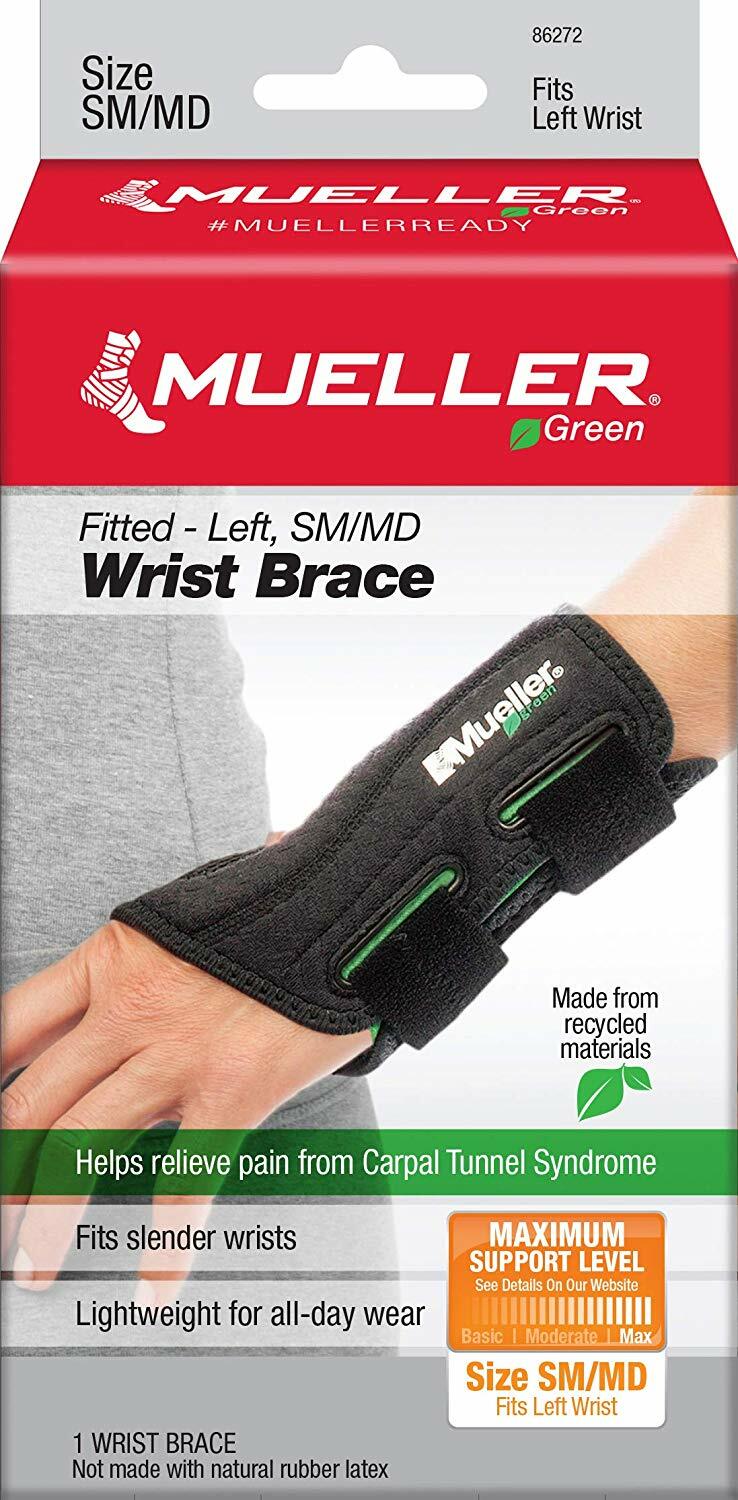 Mueller Fitted Wrist Brace Green Line – Fitted Wrist Brace