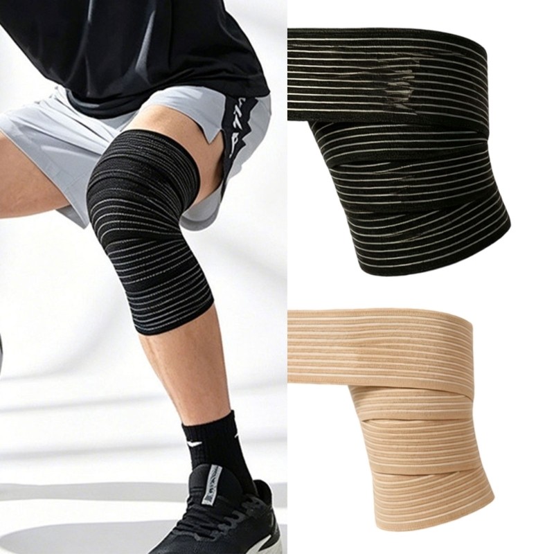 Elastic Compressions Knee Support Band for Running Weightlifting and Sports