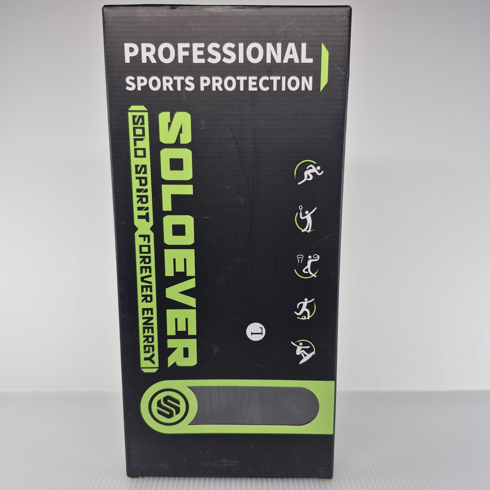 Soloever Professional Sport Protection Knee Brace Large Black For Men/woman New