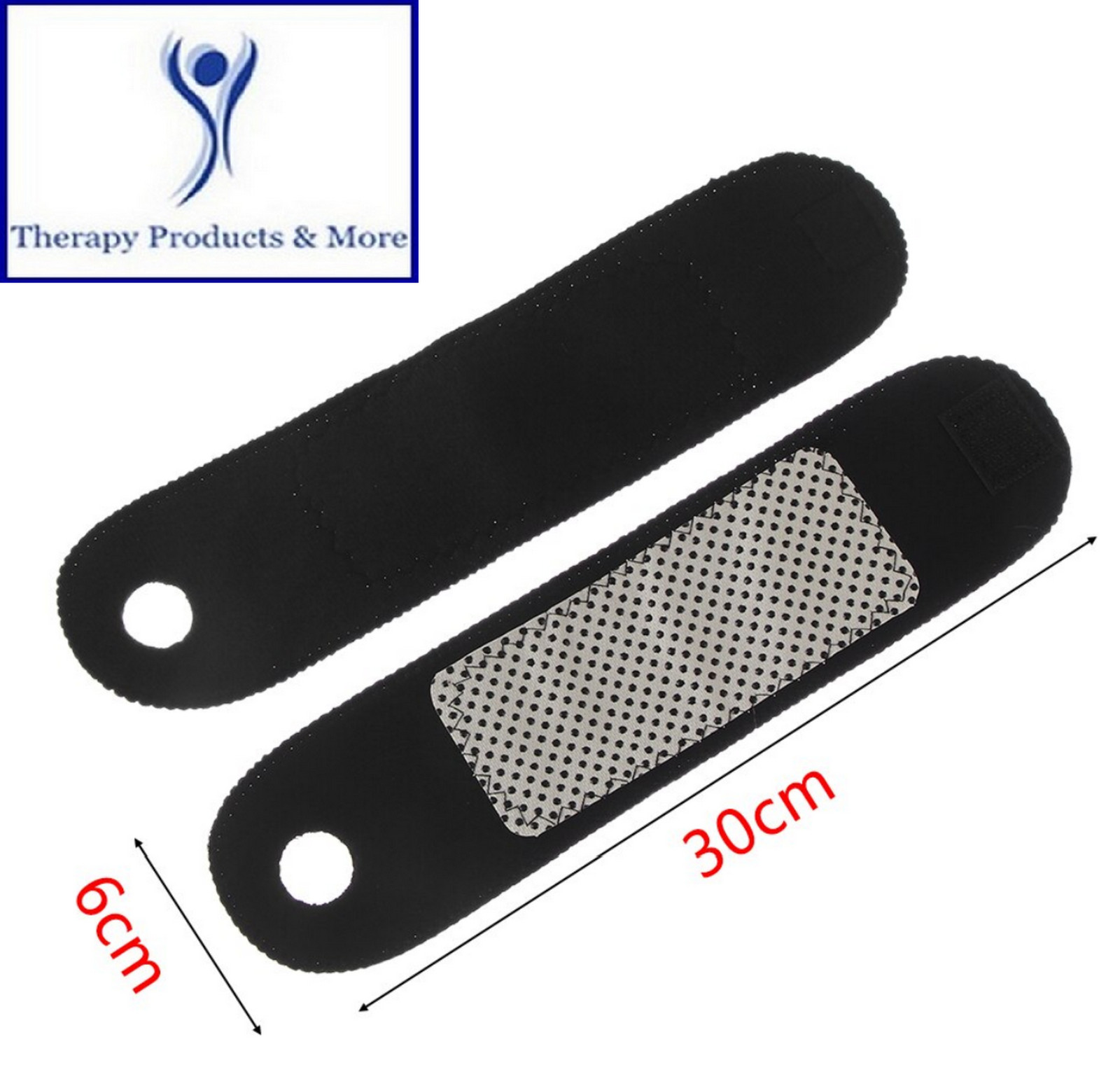 1 Pair Black Tourmaline Self-Heating Wrist Brace Bands – Arthritis Pain Relief