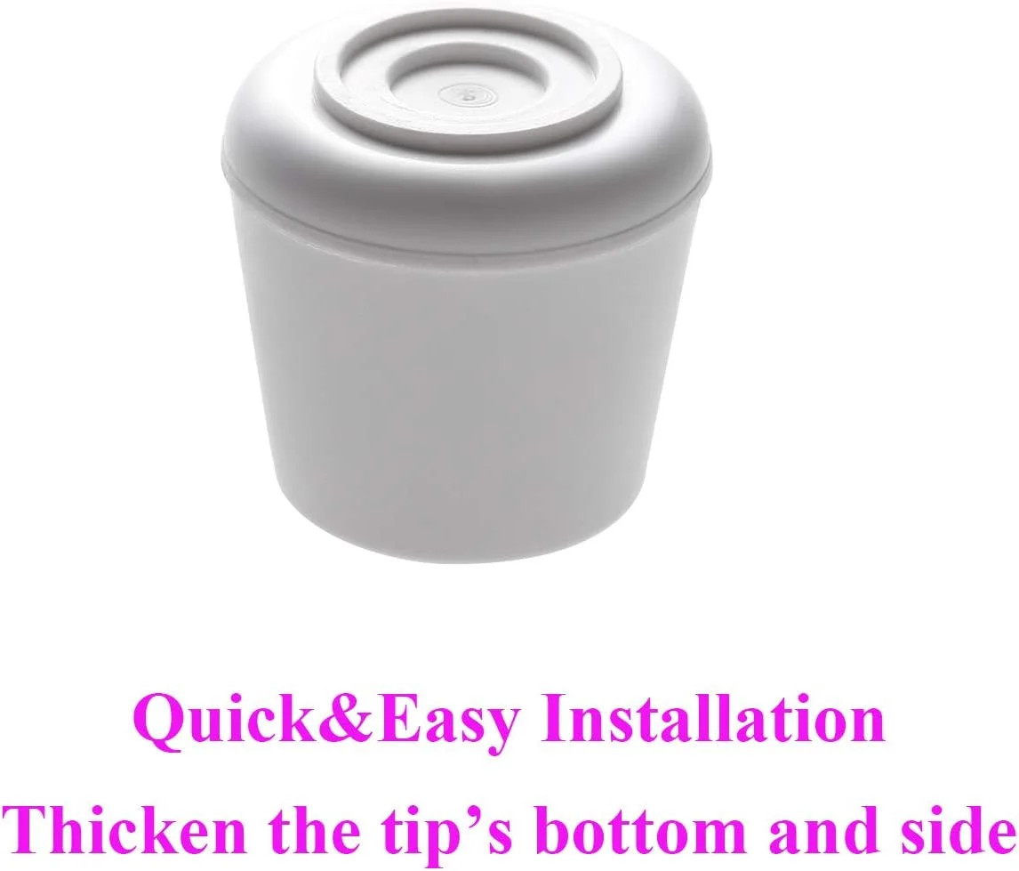 Chair Leg Tips Caps Non-Slip Rubber Leg Tips 3/4″ Inner Diameter -Chair Leg Floo