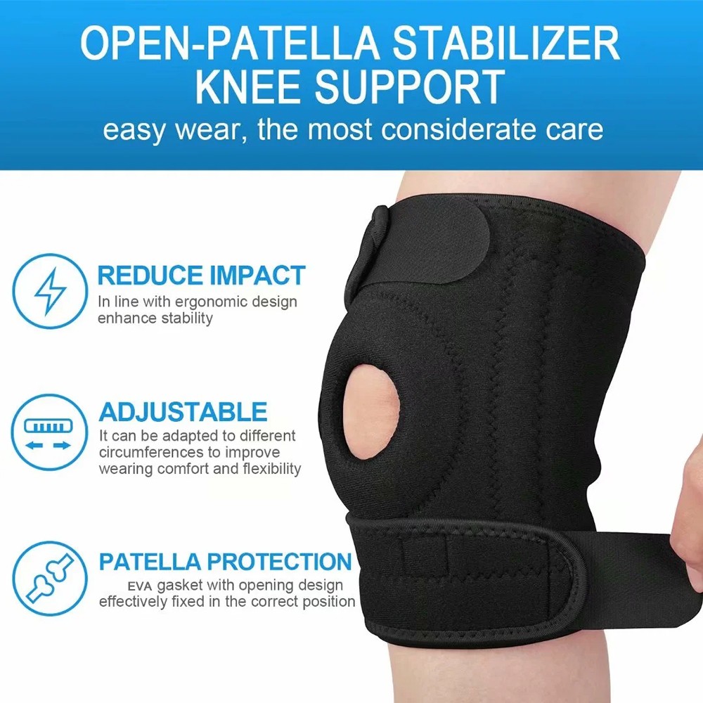 Knee Brace Support Compression Sleeve Joint Patella Kneepad Arthritis Running