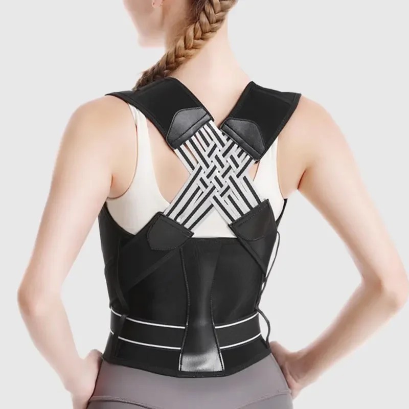 Adjustable Back Posture Corrector Brace Shoulder Support Belt for Men and Women