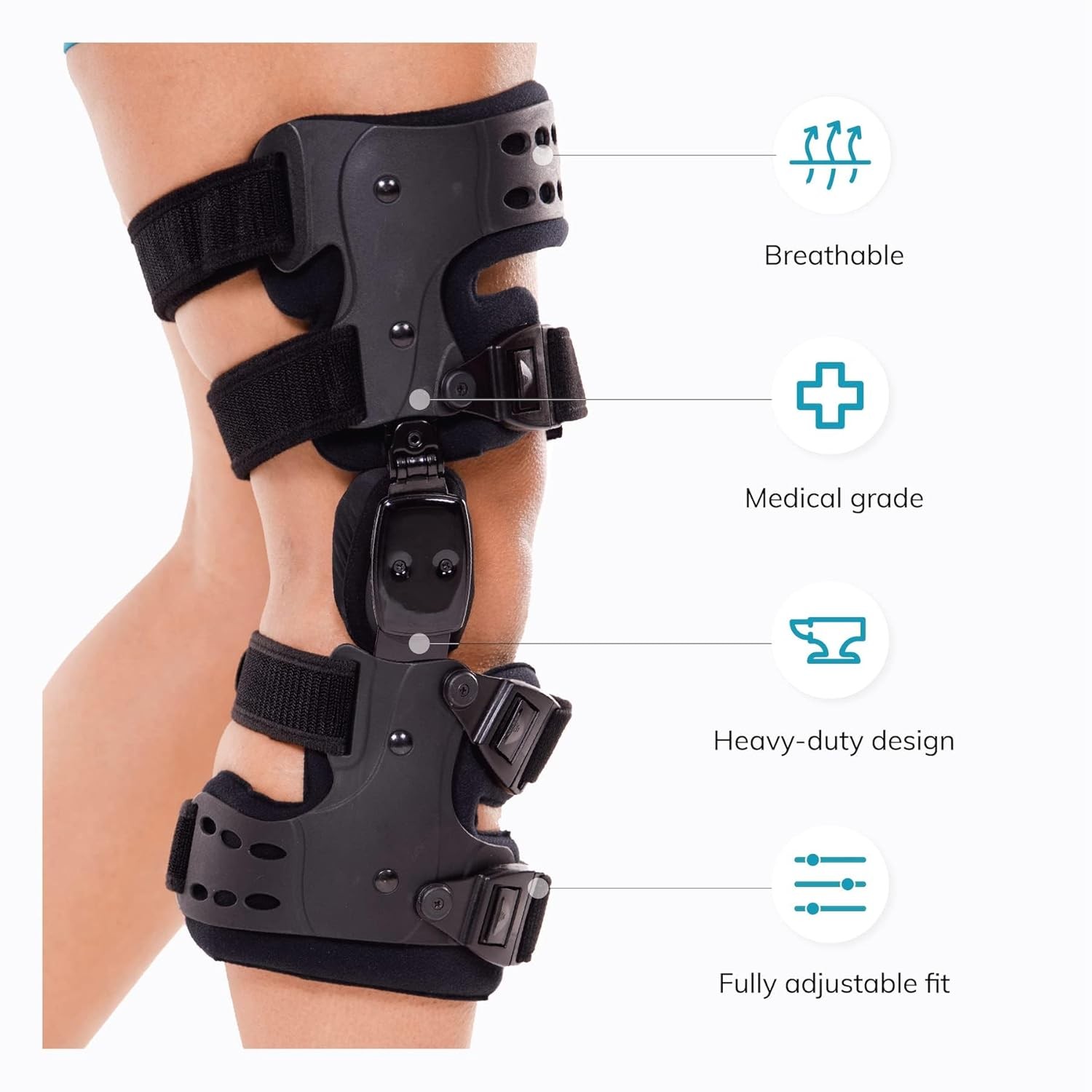 BraceAbility Osteoarthritis Unloader Knee Brace Right