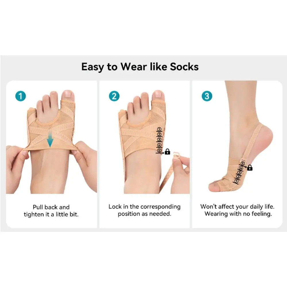 Bunion Corrector L 7-9 Men Women Toe Separator Pinky Toe Relief Brace Support