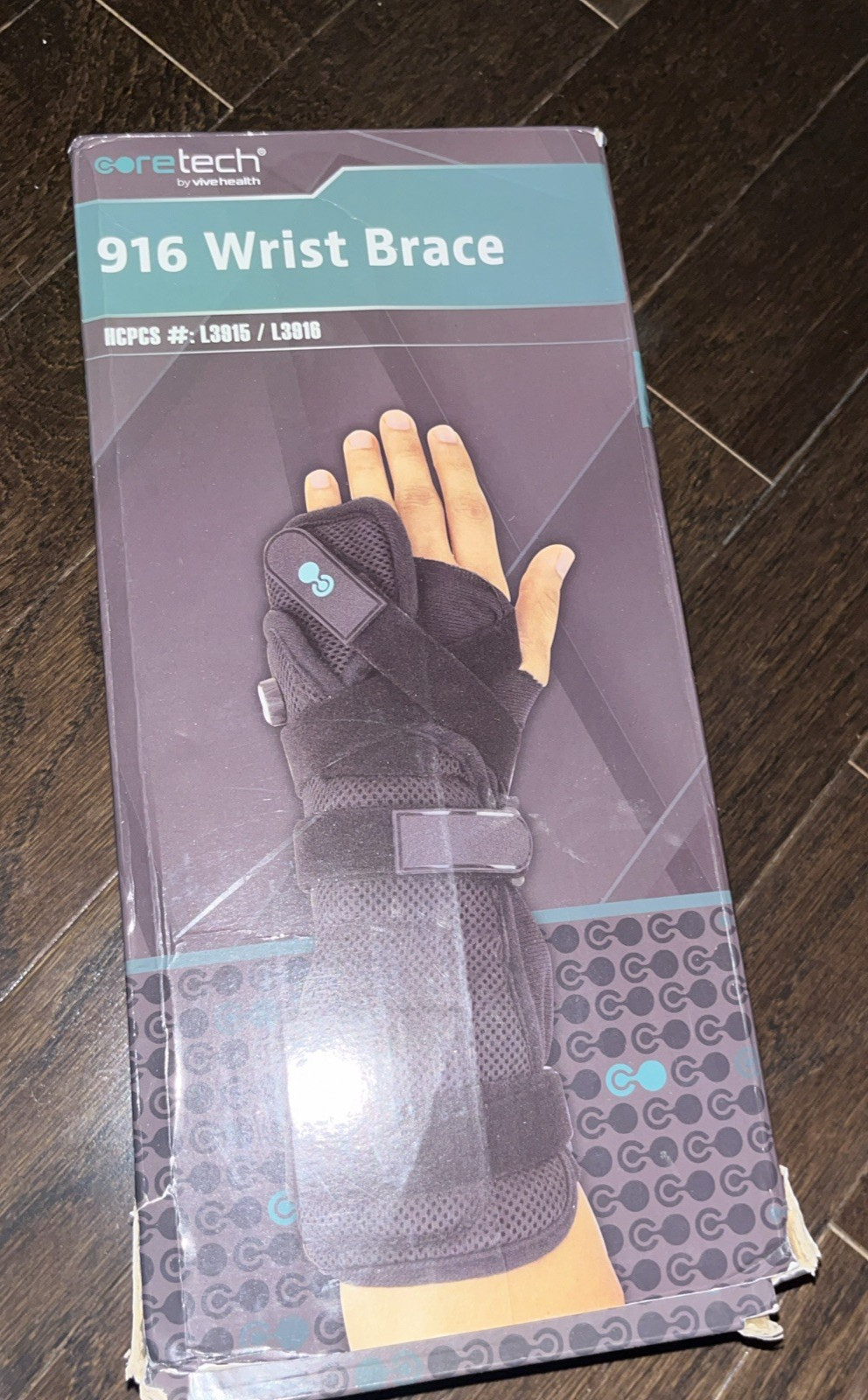 New – CORETECH 916 Left/Right Universal Wrist Brace/Splint – Black