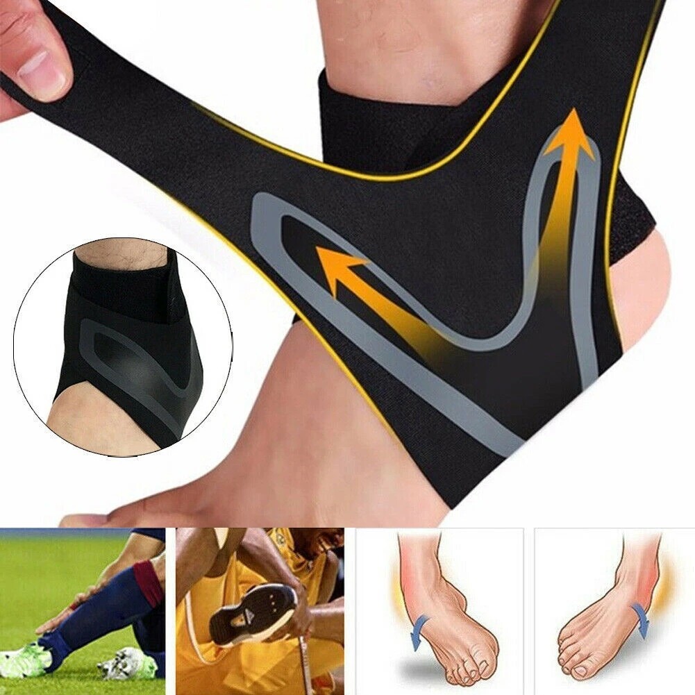 Sport Compression Ankle Support Ankle Stabilizer Brace Tendon Pain Relief Straps