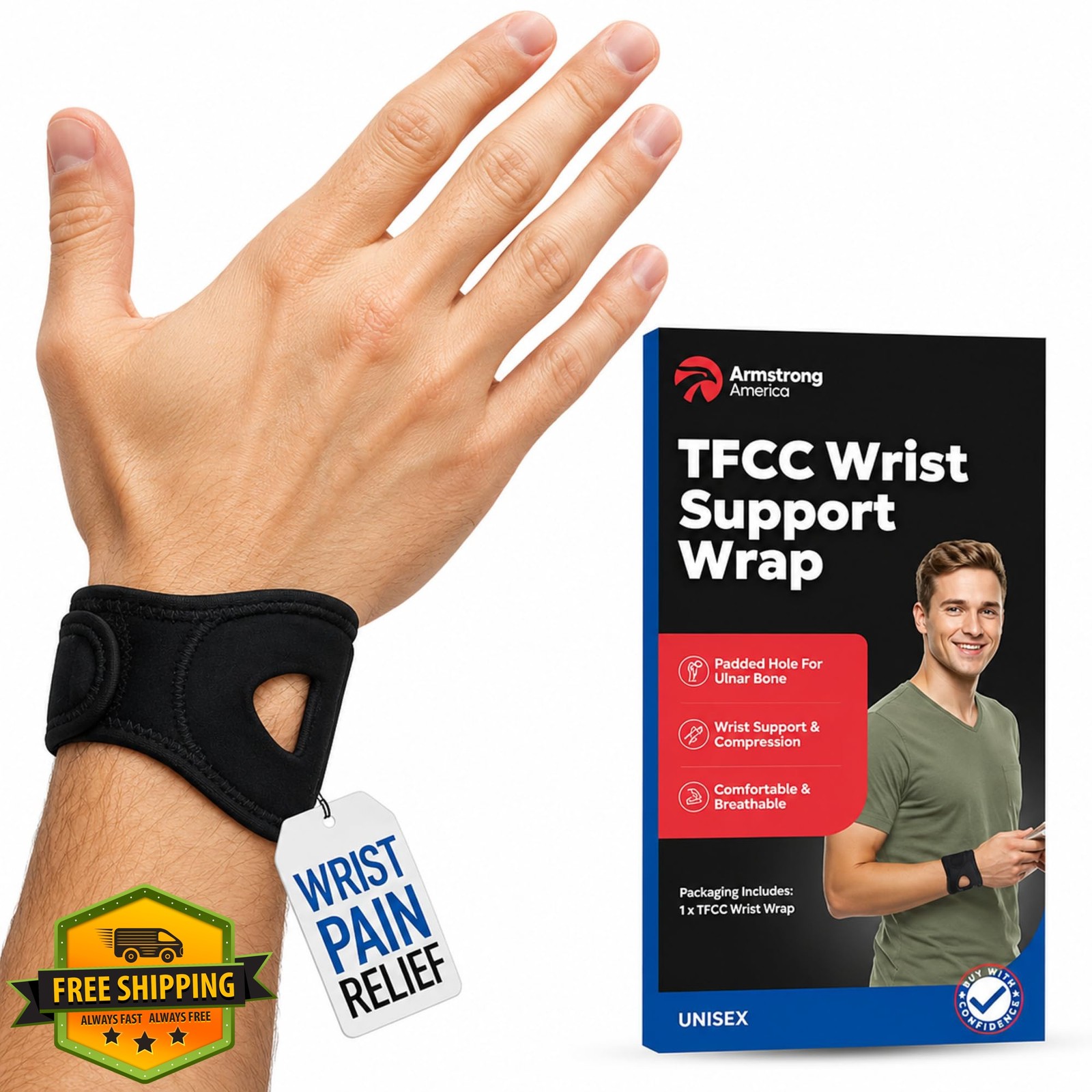 ARMSTRONG AMERICA TFCC Wrist Brace Large