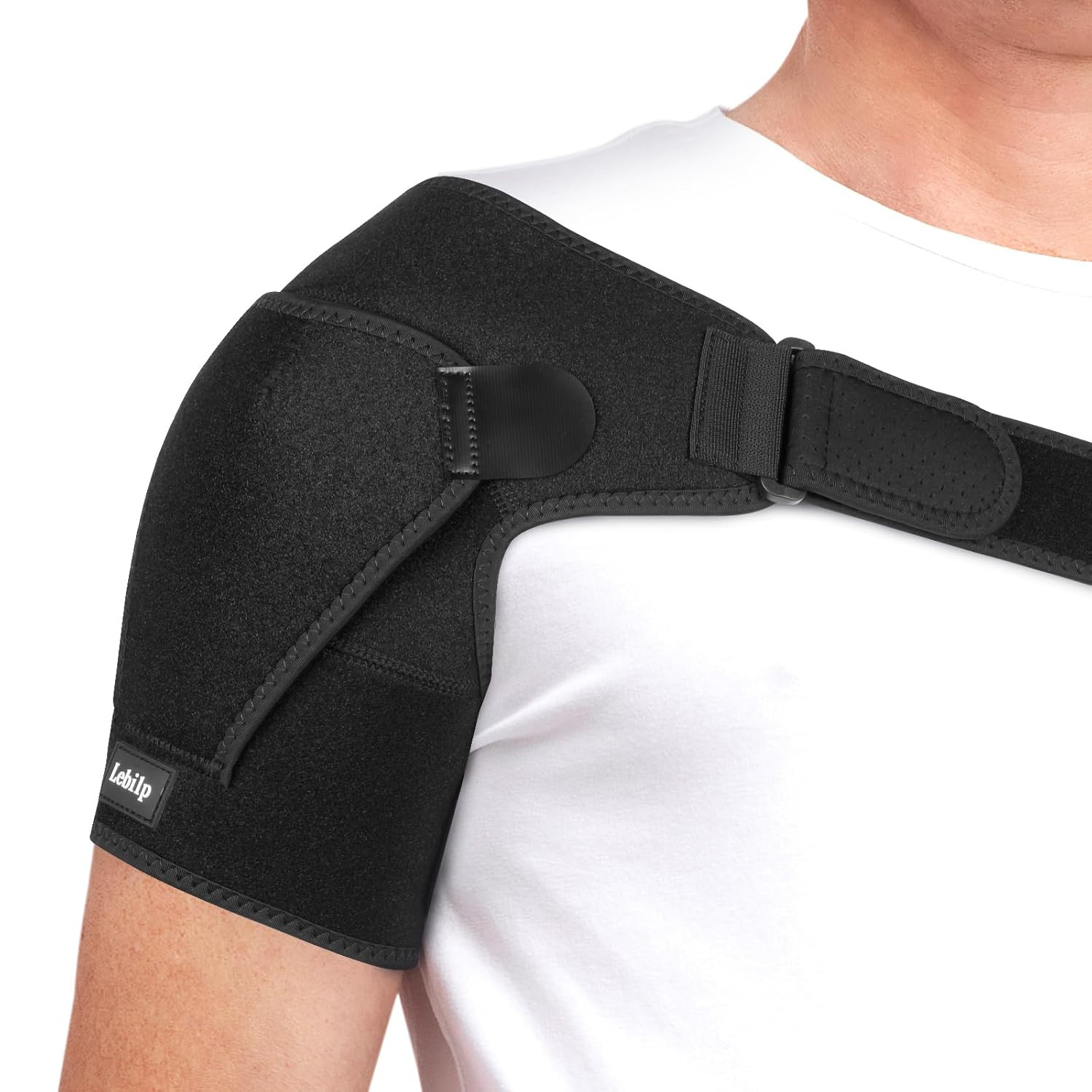 Shoulder Brace with Adjustable Compression Sleeve Rotator Cuff Support & Arm Sli