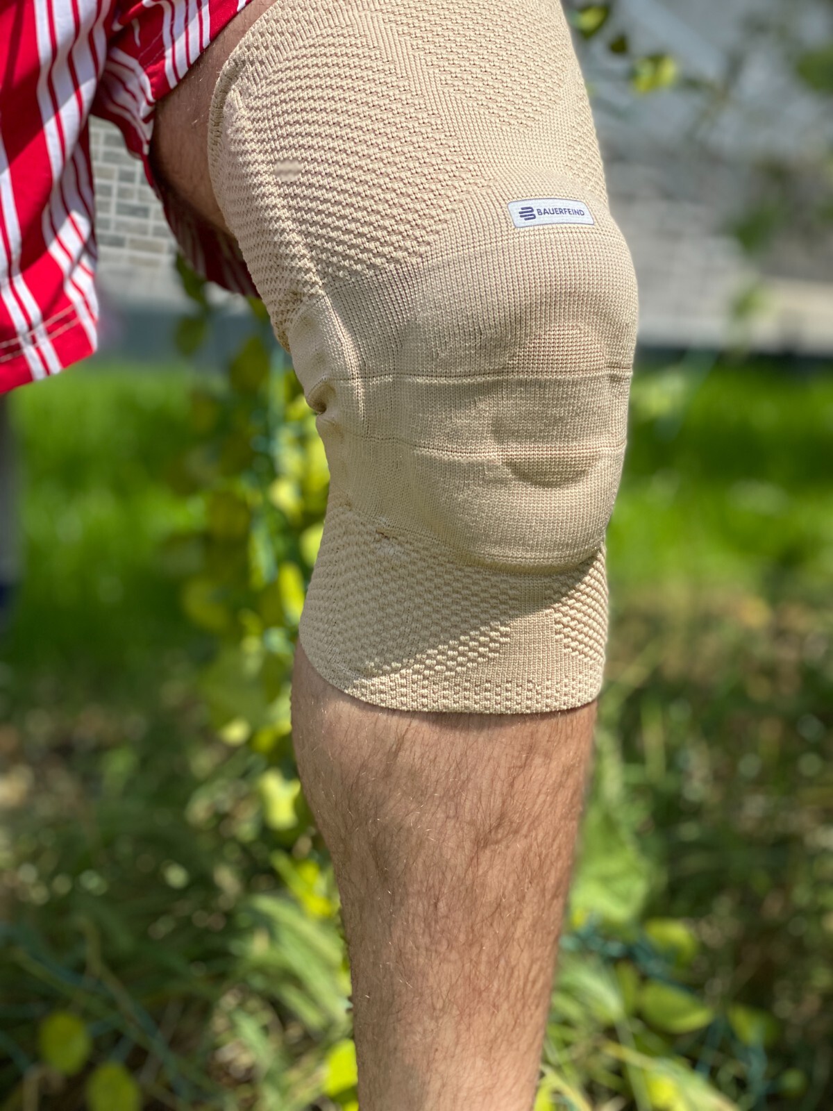 Bauerfeind GenuTrain Size 5 Knee Joint Brace Patella Support Bandage Sleeve ACL