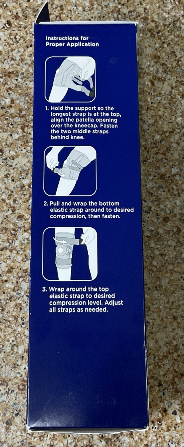Walgreens Knee Brace Hinged Maximum Support Adjustable 1 Size #44677 *READ*