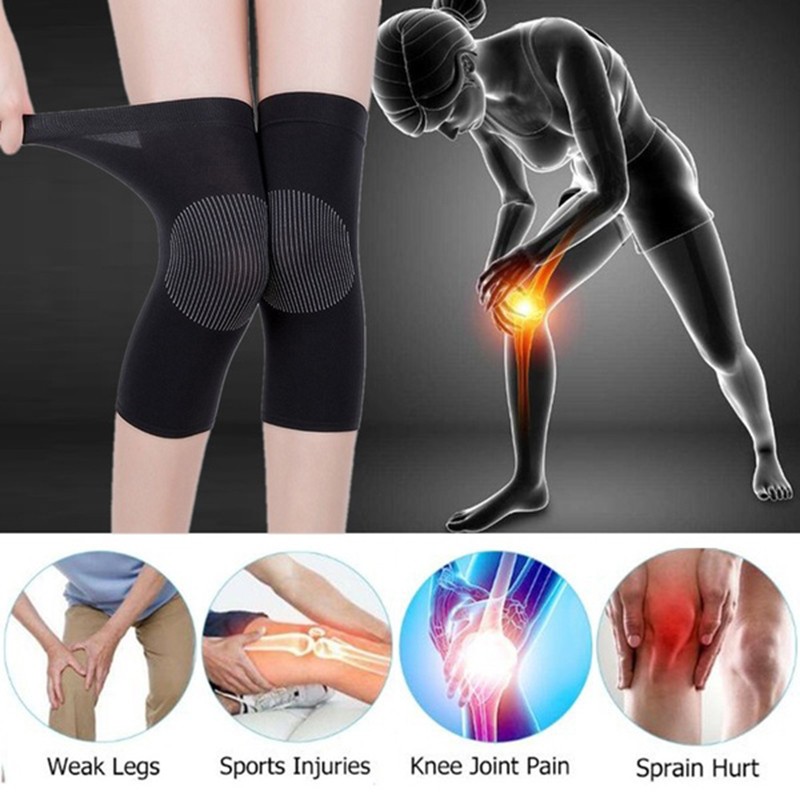 1 Pair Knee Sleeve Compression Brace Support Sport Joint Pain Arthritis Reli.sh