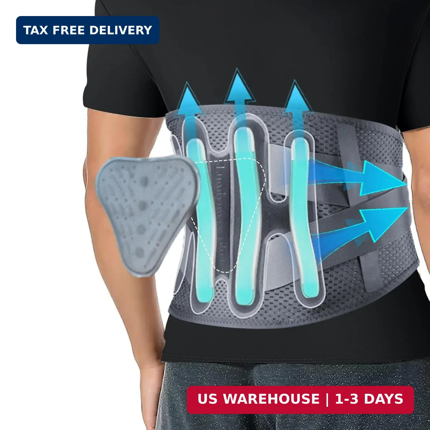 BigAlex Back Brace for Lower Back Pain Relief With Lumbar Pad,Lumbar Support Bel