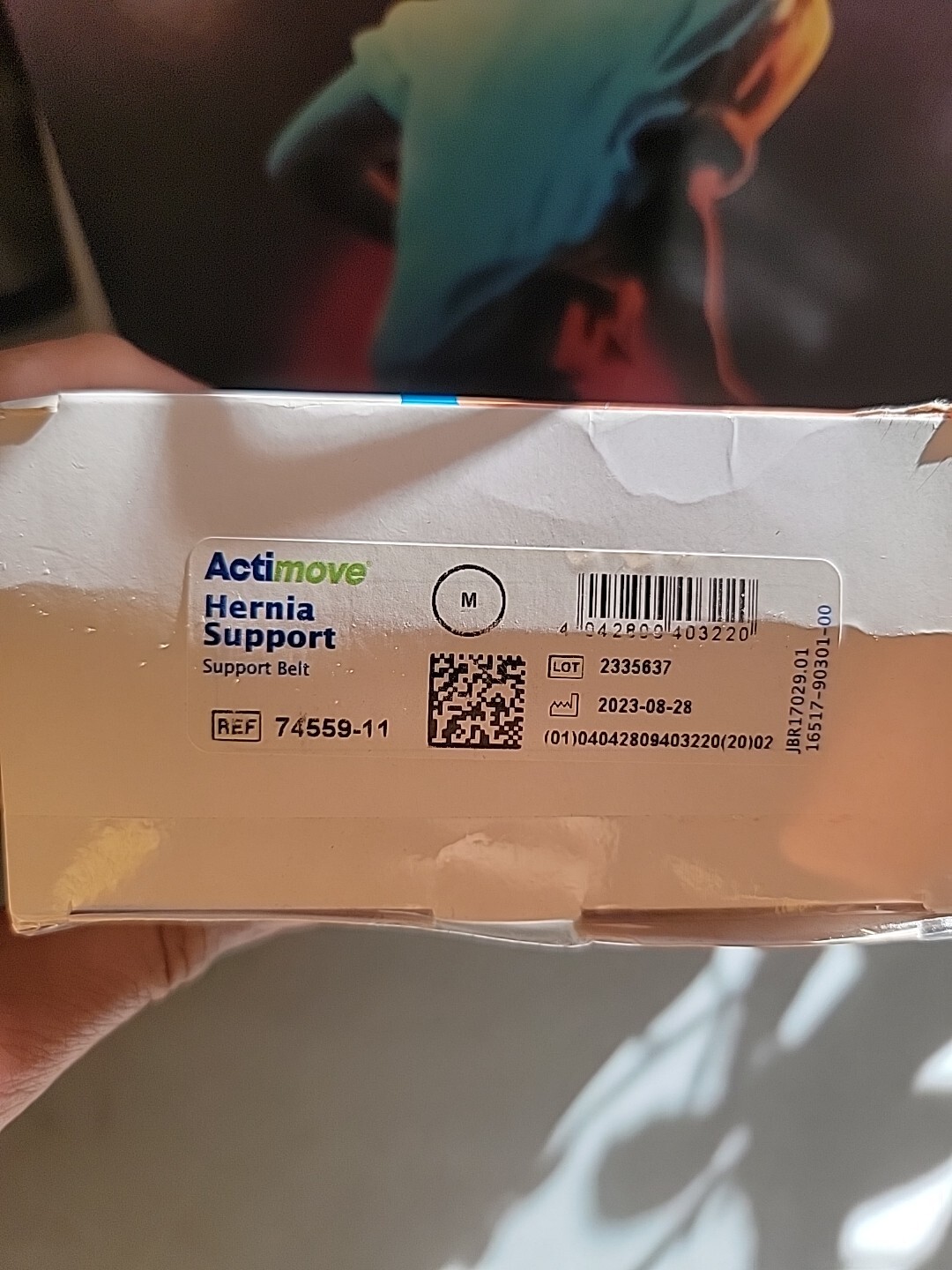 Actimove Hernia Support Belt Size Medium New Open Box Never Used