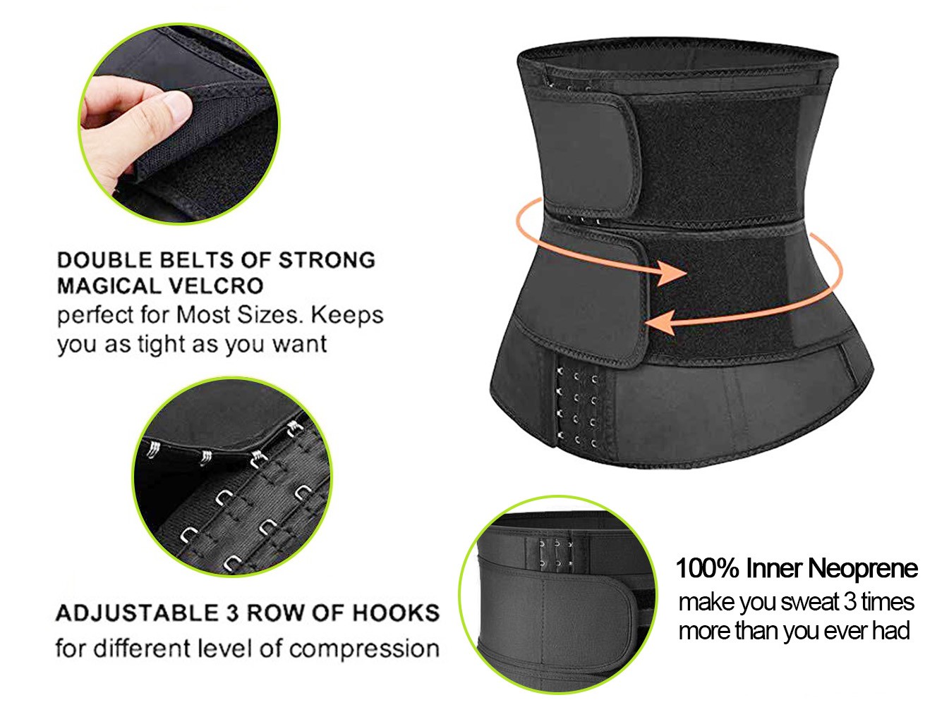 Corset Waist Trainer Training Shaper Body Shapewear Underbust Cincher Tummy Belt
