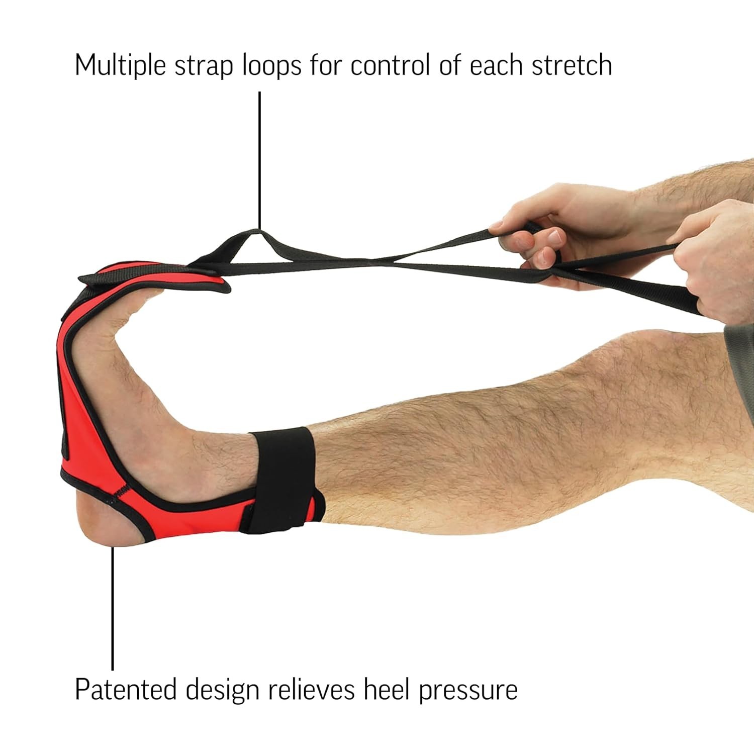 Hamstring Stretch Strap and Achilles Tendon Stretcher, for Physical Therapy