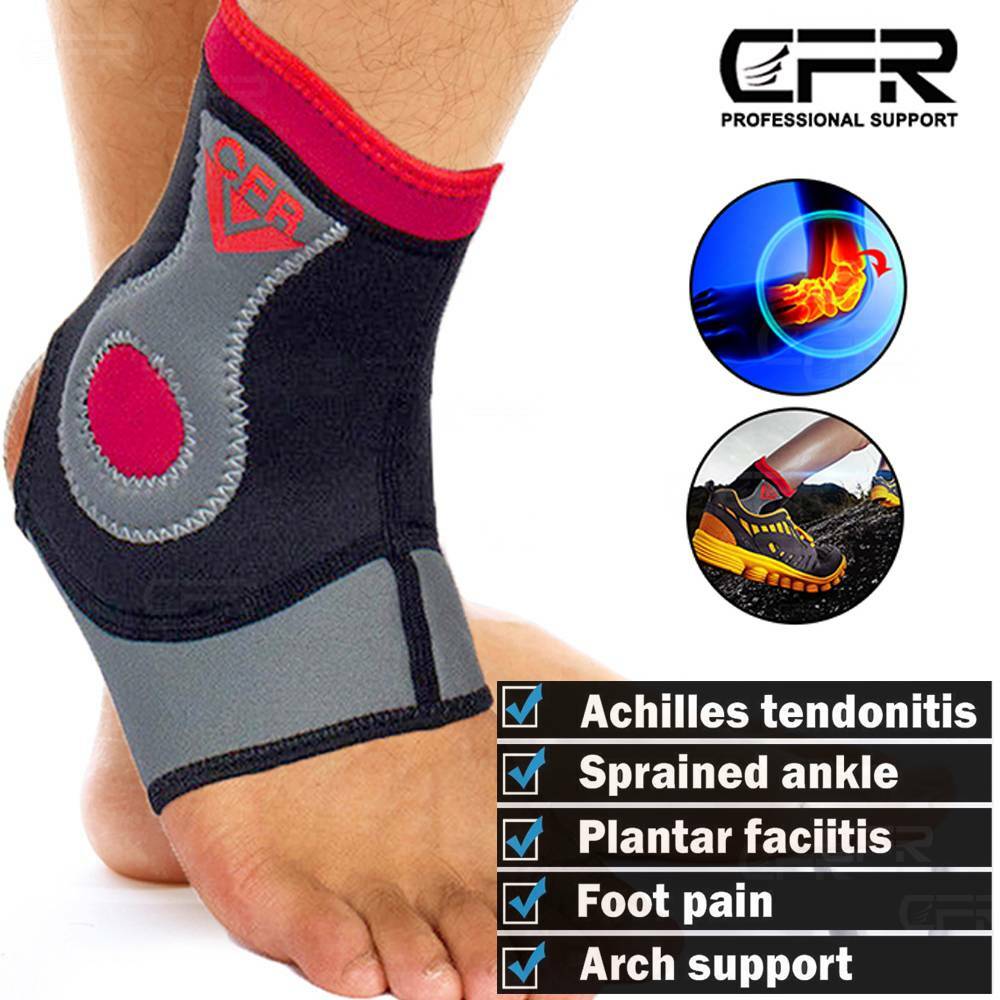 Ankle Support Brace Compression Sleeve Foot Pain Relief MMA Jogging Neoprene DSM
