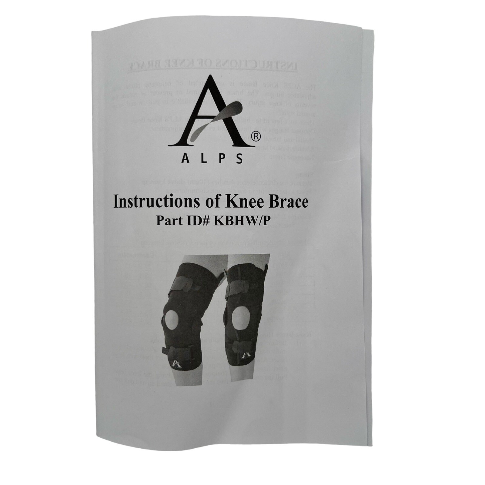 ALPS Cool fit Knee Brace Hinge Wrap Around L Medial Lateral support Neoprene