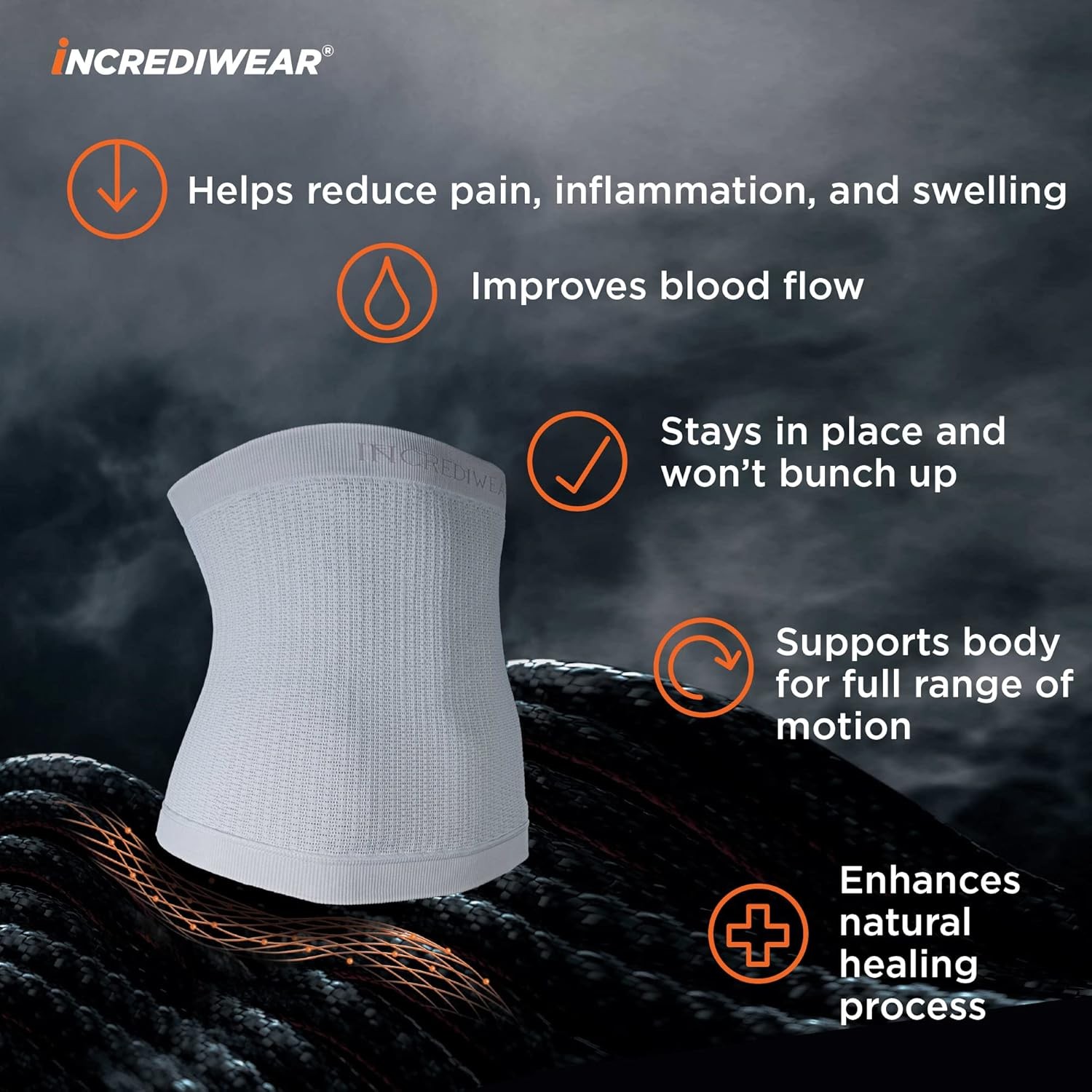 Back Support Sleeve for Lower Back Pain Relief and Lumbar Support, Helps