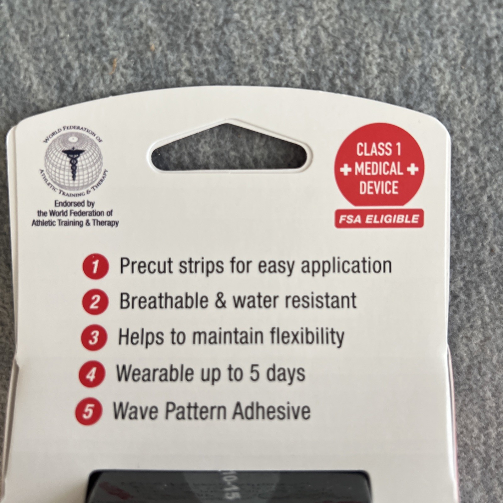 Mueller Sports Medicine Kinesiology Tape 20 Pre-Cut Strips Black 2” X 16.4ft New
