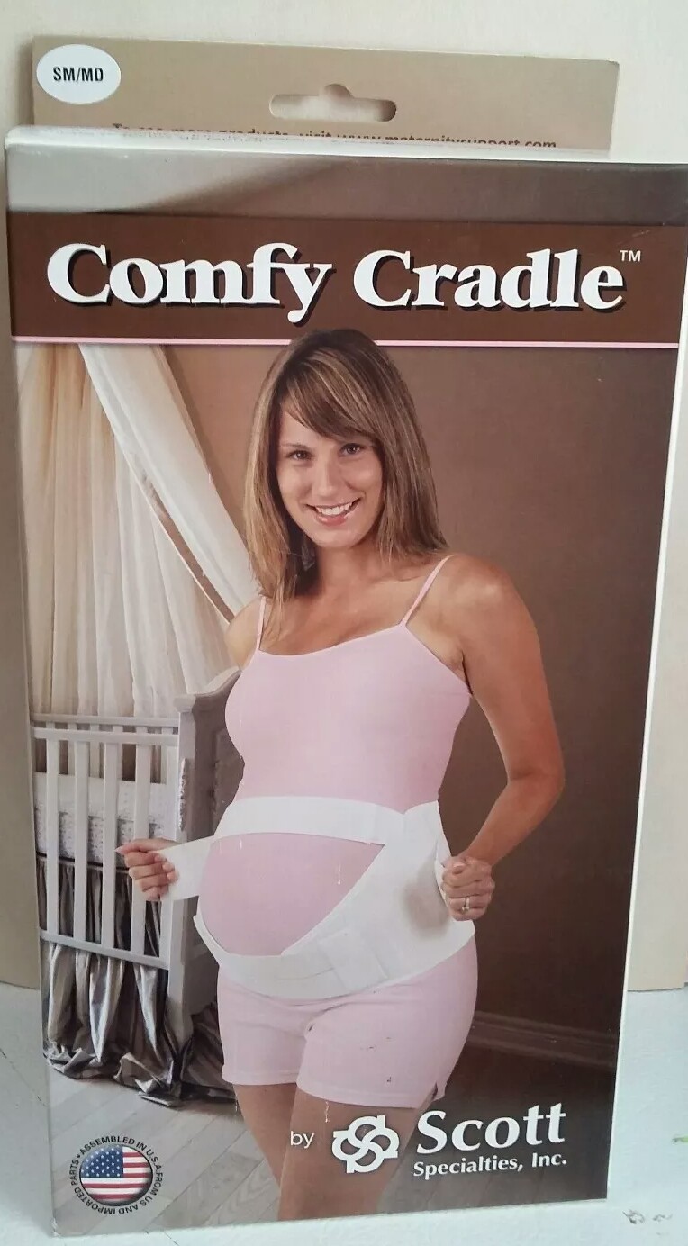 Comfy Cradle fitting Maternity Lumbar Support SM/ MD white by Scott New