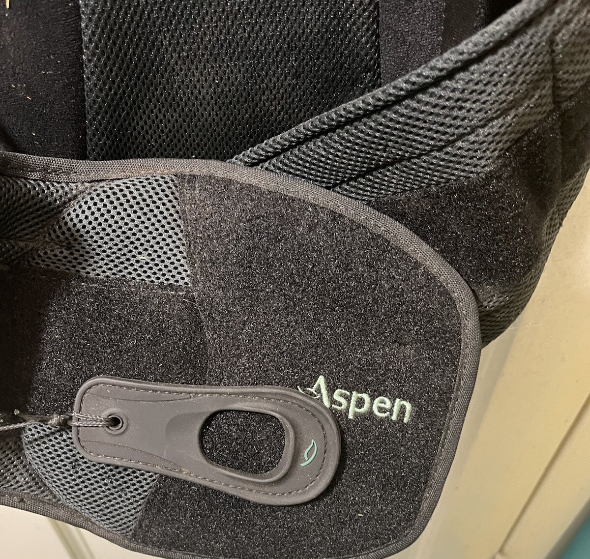 Aspen Horizon Large Back Brace Black Waist Support & Adjustable Strap Tighteners