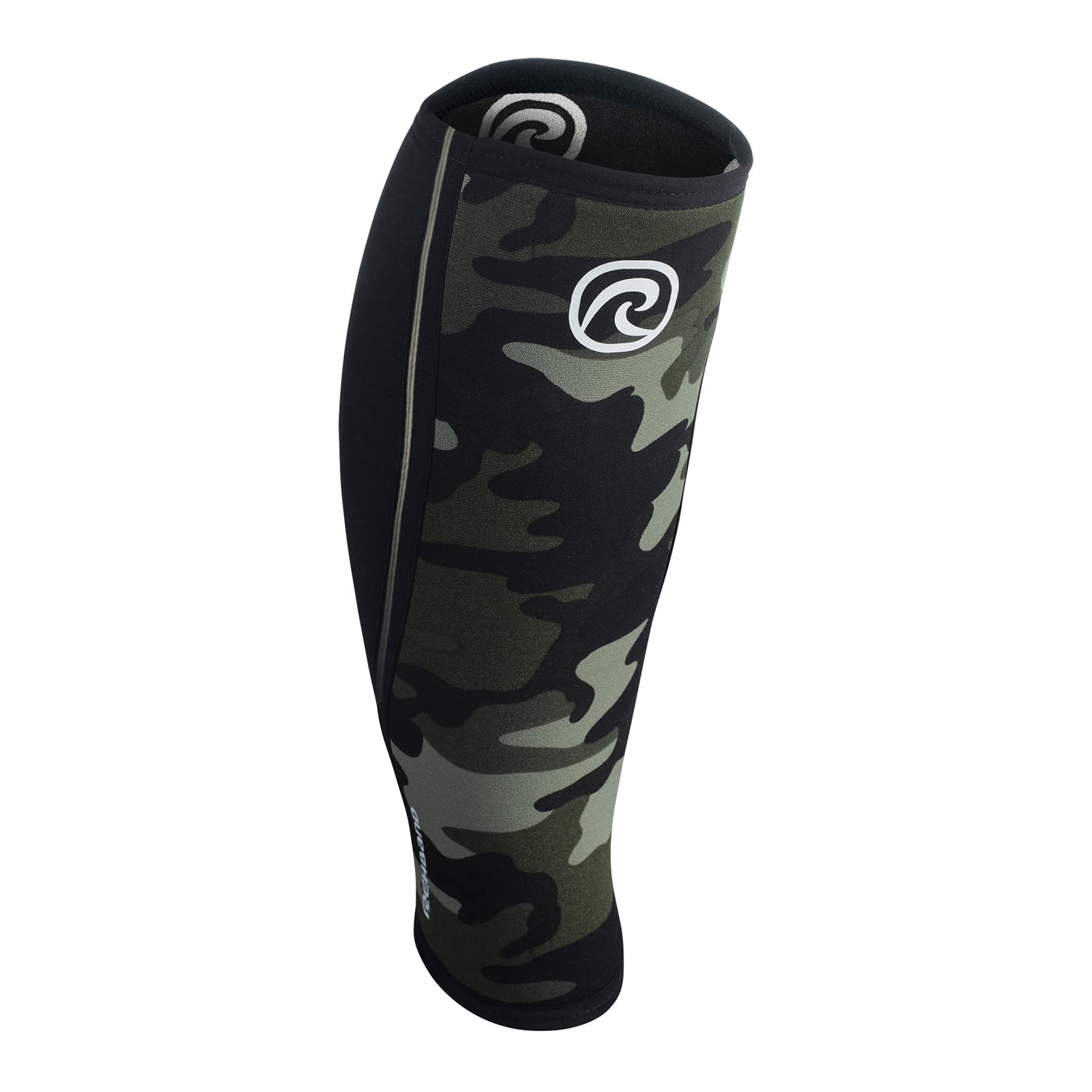 Rehband 5mm Neoprene Shin Calf Sleeve, Compression Medium, Camo – 1 Piece
