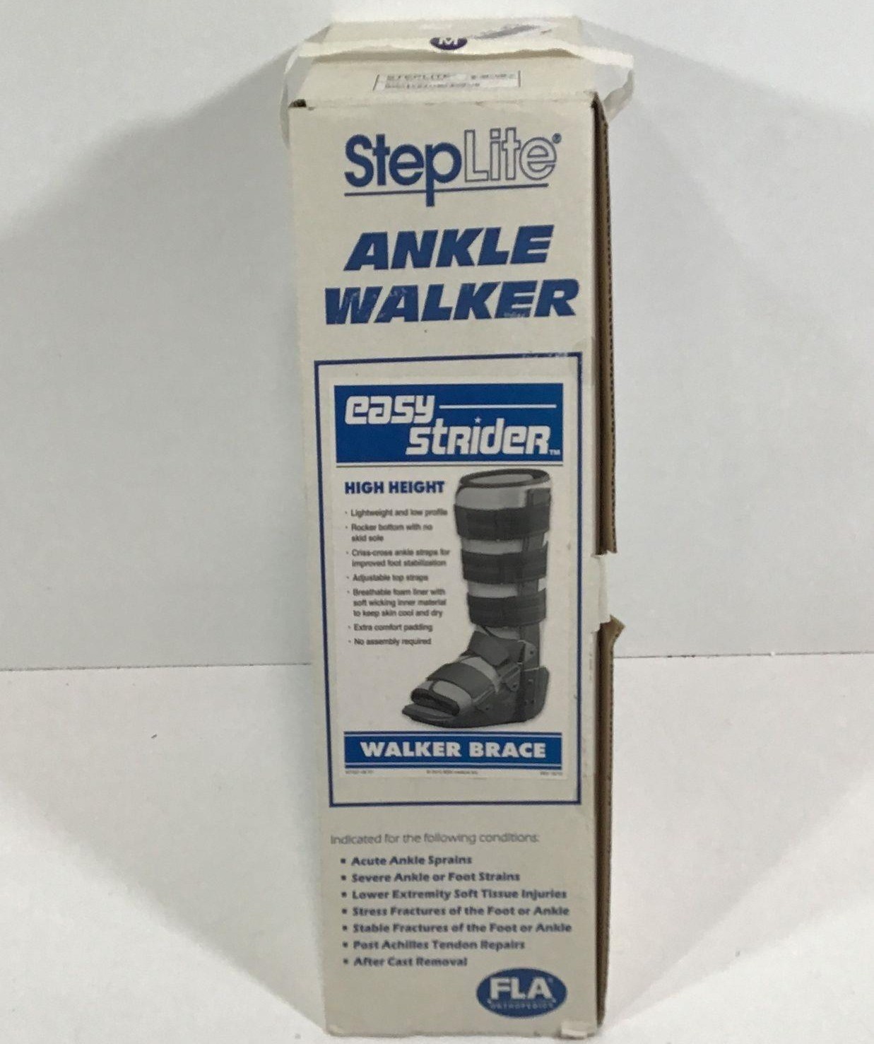 StepLite Ankle Walker Easy Strider High Height, Size Medium (M 8-9.5/ W 9-10.5)