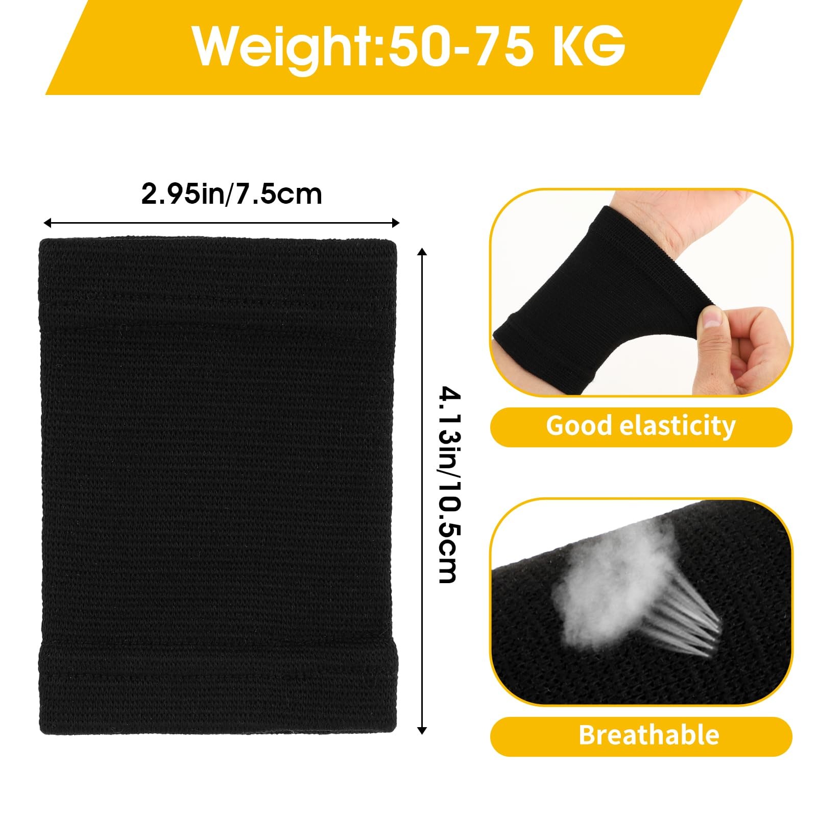 WLLHYF 2 Pairs Wrist Compression Sleeve, Carpal Tunnel Wrist Brace Comfortabl…