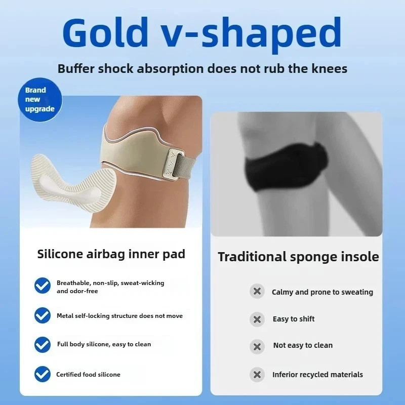 Stryde Precision Strap Knee Brace Silicone Pad Adjustable Breathable Sport