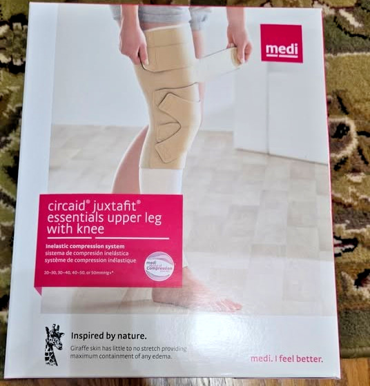 NIB – Medi Circaid Juxtafit Essentials Upper Leg with Knee – LEFT XSMALL