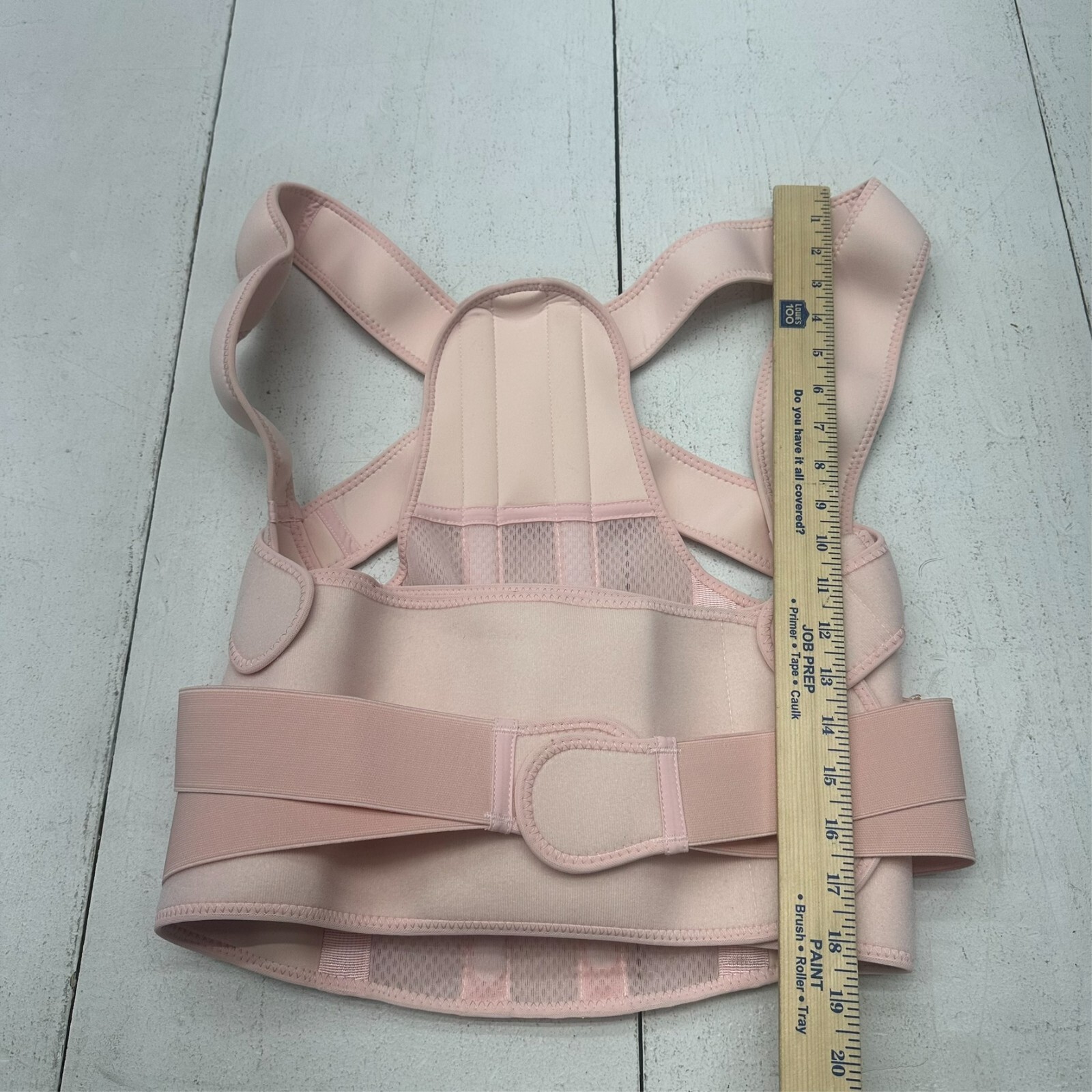 Sloworld Pink Adjustable Back Brace Posture Corrector Unisex Adults Size L NEW