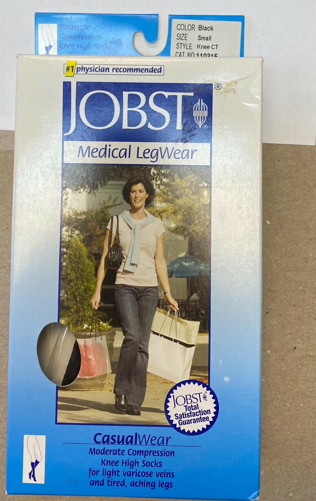 Jobst Moderate Compression Knee High Socks 15-20 mm SM/Black